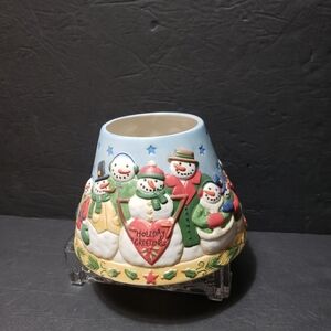 YANKEE CANDLE **Holiday Greetings** Large Candle Shade Topper